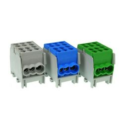 Fővezetéki leágazókapocs zöld 2x25+4x16mm2 M2 1P csavaros 2csatl./16mm2 HLAK 25-1/4 M2 Pollmann - 2080170