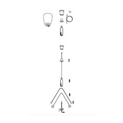 Függesztő univerzális 2-pontos acél ZHUNI2 MODUS
