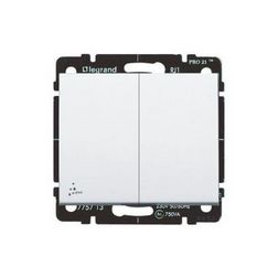 Galea 105 2x1P csillárkapcsoló betét közp. fedéllel fehér süllyesztett IP44 2- LEGRAND - 771021