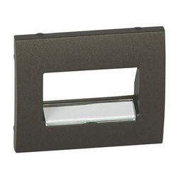 Galea fedlap 2xRJ45/RJ11 adatcsatlakozóhoz műanyag alumínium címketartóval LEGRAND - 771275