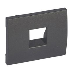 Galea fedlap RJ11 telefoncsatlakozóhoz műanyag titán címketartó nélkül LEGRAND - 771295