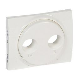 Galea fedlap TV-RD koax-antennadugaljhoz műanyag fehér címketartó nélkül LEGRAND - 771072