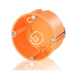 Gipszkarton szerelvénydoboz 1-es kerek 68mm-átmérő narancs műanyag csavarral E115 F-TRONIC - 7350094