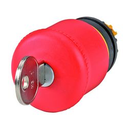 Gomba nyomófej d22 vészleállító 38mm piros reteszelt kulcs-nyugtázás M22-PVS EATON - 216879