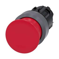 Gomba nyomófej műanyag d22 30mm-fej piros visszaugró SIRIUS ACT SIEMENS - 3SU1030-1AD20-0AA0