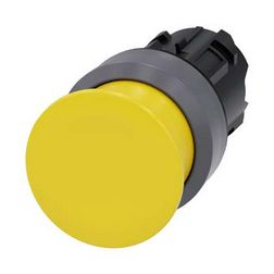 Gomba nyomófej műanyag d22 30mm-fej sárga visszaugró SIRIUS ACT SIEMENS - 3SU1030-1AD30-0AA0