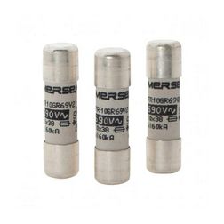 Hengeres biztosítóbetét gG 10x38mm 25A AC500/600V FR10GG50V25 MERSEN - E213099J (780025)