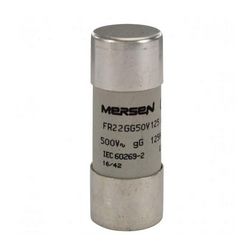 Hengeres biztosítóbetét gG 22x58mm 125A AC500/600V FR22GG50V125 MERSEN - J219773J (782092)