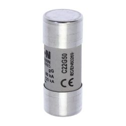 Hengeres biztosítóbetét gG gL/gG 22x58mm 50A 690V AC Bussmann EATON - C22G50