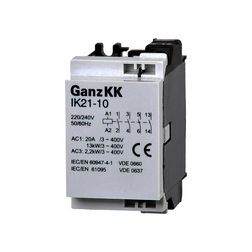 Installációs kontaktor sorolható 20A/ 230V AC 4z 230V AC-műk 2M IK21-10 Ganz KK - 200-4421-000