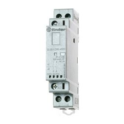 Installációs kontaktor sorolható 25A 250V 2-z 12V AC/DC-műk 1mod 22.32.0.012.4320 FINDER - 223200124320