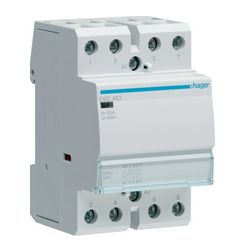 Installációs kontaktor sorolható 63A 400V AC 4-z 230V AC-műk 2mod Hager - ESC463