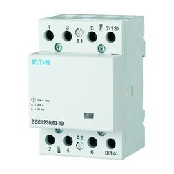 Installációs kontaktor sorolható 63A 440V AC 4-z 230V AC-műk 3mod Z-SCH230/63-40 EATON - 248856