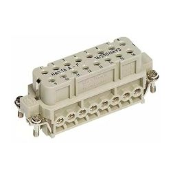 Ipari csatlakozó betét anya 16P 16A 250V csavaros hüvely termoplaszt-betét Han 16A-BU-S HARTING - 09200162812
