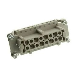 Ipari csatlakozó betét anya 32P 16A 500V csavaros hüvely termoplaszt-betét Han 16E F HARTING - 09330162711