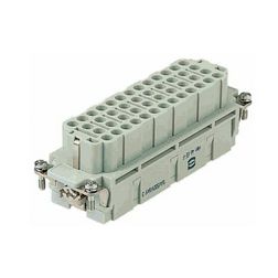 Ipari csatlakozó betét anya 46P 16A 500V krimpelt hüvely termoplaszt-betét Han EE 46 HARTING - 09320463101
