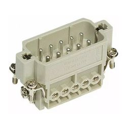 Ipari csatlakozó betét apa 10P 16A 250V csavaros csapos termoplaszt-betét Han 10A-STI-S HARTING - 09200102612