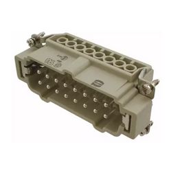 Ipari csatlakozó betét apa 32P 16A 500V csavaros csapos termoplaszt-betét Han 16E-sti-s HARTING - 09330162611