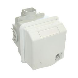 Ipari design dugalj süllyesztett 3P+N+E süllyesztett CEE 16A-táp 5-pólus 400V(50+60Hz) piros PCE - 885-6v