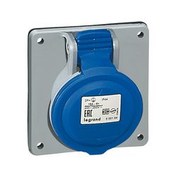 Ipari dugalj beépíthető 2P+E 16A 230V(50+60Hz) kék egyenes P17 Tempra PRO Dafbe-162k06 m LEGRAND - 555184