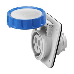 Ipari dugalj beépíthető 2P+E 230V(50+60Hz) kék ferde 16A IP67 műanyag 6h-pozíció IEC309HP GEWISS - GW62227H