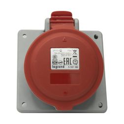 Ipari dugalj beépíthető 3P+N+E 16A 400V(50+60Hz) piros P17 Tempra PRO Dafbe-164k06 LEGRAND - 555189