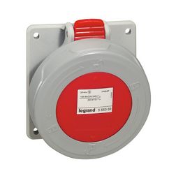 Ipari dugalj beépíthető 3P+N+E 16A 400V(50+60Hz) piros P17 Tempra Pro Dafbe164k06T LEGRAND - 555389