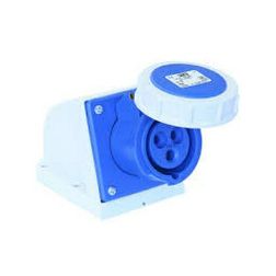 Ipari dugalj falra szerelhető 2P+E 16A 230V(50+60Hz) kék IP67 műanyag 6h-pozíció csavaros PCE - 1132-6