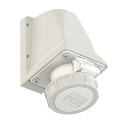 Ipari dugalj falra szerelhető 3P 16A 40-50V(50+60Hz) fehér IP44 műanyag 12h-pozíció csavaros PCE - 183-12