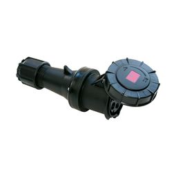 Ipari dugalj lengő 3P+N+E 63A 400V(50+60Hz) piros egyenes IP67 műanyag 6h-pozíció PowerTwist PCE - 235-6xs