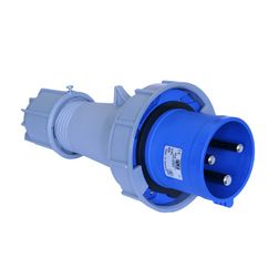 Ipari dugvilla lengő 2P+E 63A 230V(50+60Hz) kék IP67 műanyag csavaros 6h-pozíció Power Twist PCE - 033-6