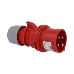 Ipari dugvilla lengő 3P+E fázisfordító fázisfordító 16A 400V(50+60Hz) piros IP44 Shark PCE - 7014-6
