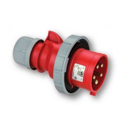 Ipari dugvilla lengő 3P+N+E 16A 400V(50+60Hz) piros IP67 műanyag csavaros 6h-pozíció Shark PCE - 0152-6