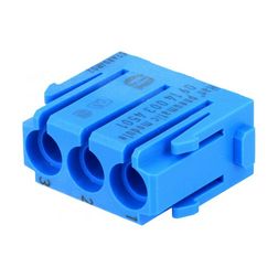 Ipari pneumatikus csőcsatlakozó modul apa/anya 6mm 3P csapos Han 3MOD HARTING - 09140034501