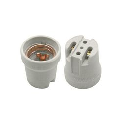 Izzólámpa foglalat 4A E27 Edison-menetes porcelán szürke HLDR-E27 KANLUX - 2160