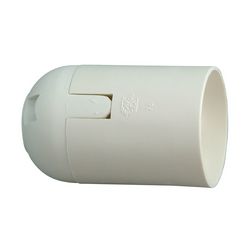 Izzólámpa foglalat pattintós lengő E27 csavaros műanyag fehér Kopp - 210501009