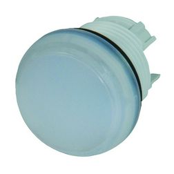 Jelzőlámpa fej kerek fehér lapos 1-lámpa króm műanyag-előlapgyűrű 22mm-átmérő IP67 M22-L-W EATON - 216771