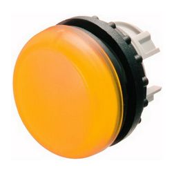 Jelzőlámpa fej kerek sárga lapos 1-lámpa króm műanyag-előlapgyűrű 22mm-átmérő IP67 M22-L-Y EATON - 216774