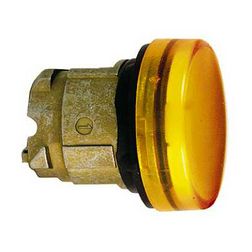 Jelzőlámpa fej LED-hez kerek narancs magas 1-lámpa króm fém-előlapgyűrű Harmony XB4 Schneider - ZB4BV053