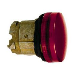 Jelzőlámpa fej LED-hez kerek piros magas 1-lámpa króm fém-előlapgyűrű IP66 Harmony XB4 Schneider - ZB4BV043