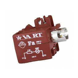 Jelzőlámpa foglalat ellenállással 6-130V/AC 6-130V/DC BA9s előlapra-rögzítés VA Elektronika - FA-oGL