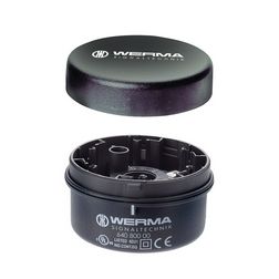 Jelzőoszlop alapmodul KombiSIGN71-hez tetővel IP65 rugószorításos csőtengelyes beépítés WERMA - 64081000