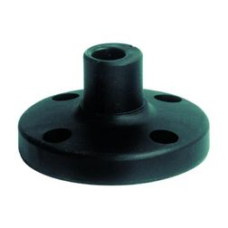 Jelzőoszlop rögzítőtalp csőhöz műanyag fekete WERMA - 97584090