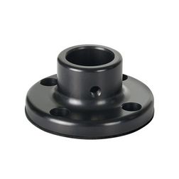 Jelzőoszlop rögzítőtalp csőhöz műanyag fekete WERMA - 97584091