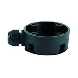 Jelzőoszlop rögzítőtalp tömszelencés műanyag fekete WERMA - 97584001