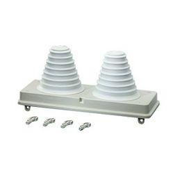 Kábelbevezető zárófedél lépcsős 2x30-72mm IP66 műanyag szürke MiFP72 ENYMETER Hensel - 20001026