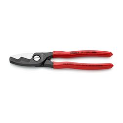 Kábelvágó kettős vágóél mechanikus egykezes 20mm-max. kábelátmérő 70mm2-max. 200mm-hossz KNIPEX - 9511200