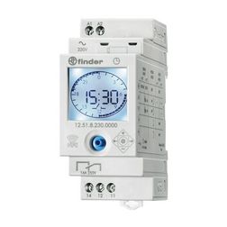 Kapcsolóóra digitális 1-csatorna napi heti váltó 16A 2TE 12.51.8.230.0000 FINDER - 125182300000