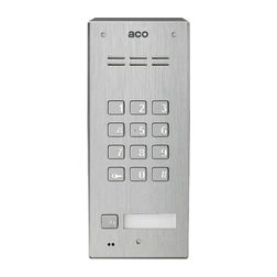 Kaputelefon kaputábla audió 1lakás RFID falonkívüli 2-erű 1hívógomb nemesacél moduláris ACO - FAM-P-1NPZSACC NT