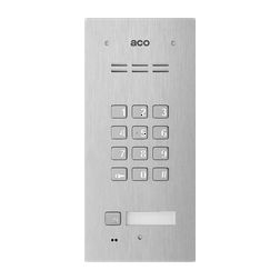 Kaputelefon kaputábla audió 1lakás RFID süllyesztett 2-erű 1hívógomb nemesacél moduláris ACO - FAM-P-1NPZSACC